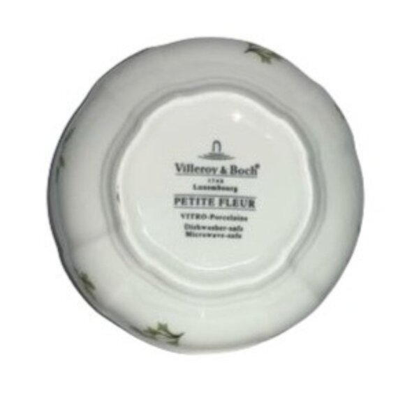 Villeroy & Boch Petite Fleur Vitro-Porcelain 4.25" Round Floral Dish Microwave & - Picture 2 of 2